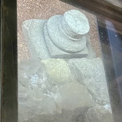 Roman ruins under the restaurant.