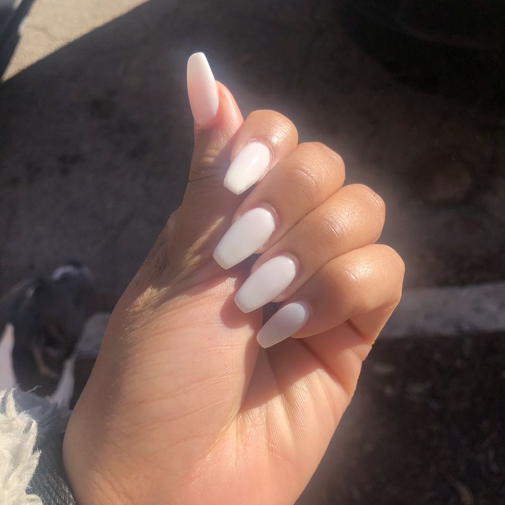 Fill with gel polish Fill with gel polish