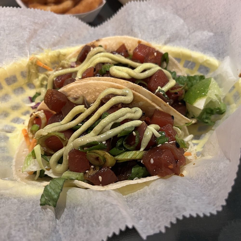 Tiki Grill - Ahi Poke Tacos - Comfort Food Near Me - Flagstaff, Arizona Tiki Grill - Ahi Poke Tacos - Comfort Food Near Me - Flagstaff, Arizona