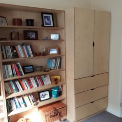 Nora Kasanicka Joinery - Wardrobe, set of drawers and a bookshelve.