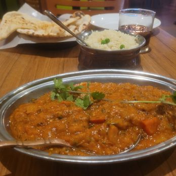Marigold Maison - Paradise Valley - Eggplant bharta, rice, garlic naan bread - Indian Near Me - Phoenix, Arizona Marigold Maison - Paradise Valley - Eggplant bharta, rice, garlic naan bread - Indian Near Me - Phoenix, Arizona