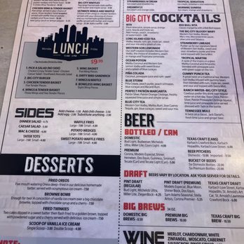 Big City Wings - Menu - Chicken Wings Near Me - Katy, Texas