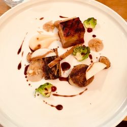 Thomas Carr @ The Olive Room - Pork belly starter