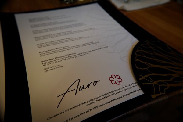 Menu photo 7 Auro Calistoga, CA