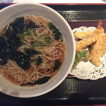 Inaba Restaurant - Hot soba noodle with tempura and oyakodon (not pictured) $15 - Japanese Near Me - Torrance, California