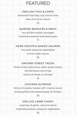 Menu photo 8 London Bar and Grill Oakland, CA Menu photo 8 London Bar and Grill Oakland, CA