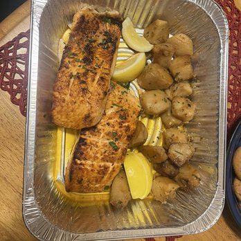 Costa Verde - 2 pieces of ice cold salmon. Dried out. One eh, and one fishy. Missing vegetables, and that's potatoes for two? I'm totally done. - Portuguese Near Me - South Amboy, New Jersey Costa Verde - 2 pieces of ice cold salmon. Dried out. One eh, and one fishy. Missing vegetables, and that's potatoes for two? I'm totally done. - Portuguese Near Me - South Amboy, New Jersey