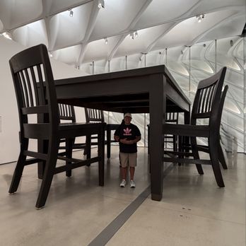 The Broad - I am feel small under this giant dining room set - Art Museums Near Me - Los Angeles, California The Broad - I am feel small under this giant dining room set - Art Museums Near Me - Los Angeles, California
