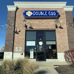 Double egg - Front of building.