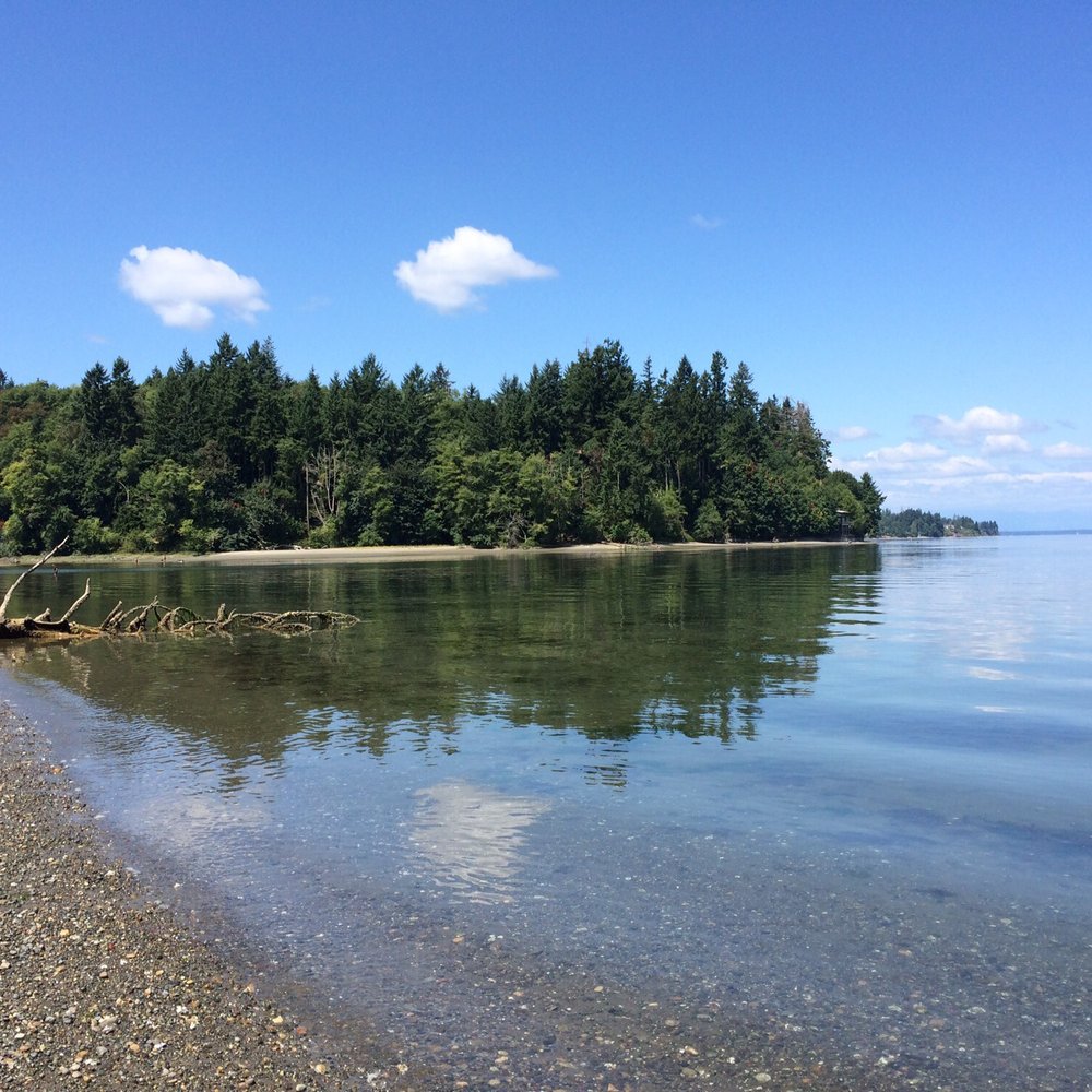 Tolmie State Park - View of island from the beach - Parks Near Me - Olympia, Washington Tolmie State Park - View of island from the beach - Parks Near Me - Olympia, Washington