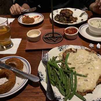 The Ranch - Onion rings, Smoked Fried Chicken and Mesquite Grilled Double Cut Bone in Pork Chop - Steakhouses Near Me - Irving, Texas The Ranch - Onion rings, Smoked Fried Chicken and Mesquite Grilled Double Cut Bone in Pork Chop - Steakhouses Near Me - Irving, Texas