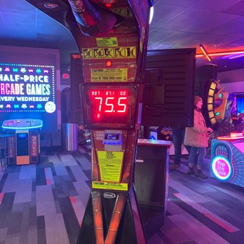 Bowlium Lanes - Punching bag in Arcade - Bowling Near Me - Montclair, California Bowlium Lanes - Punching bag in Arcade - Bowling Near Me - Montclair, California