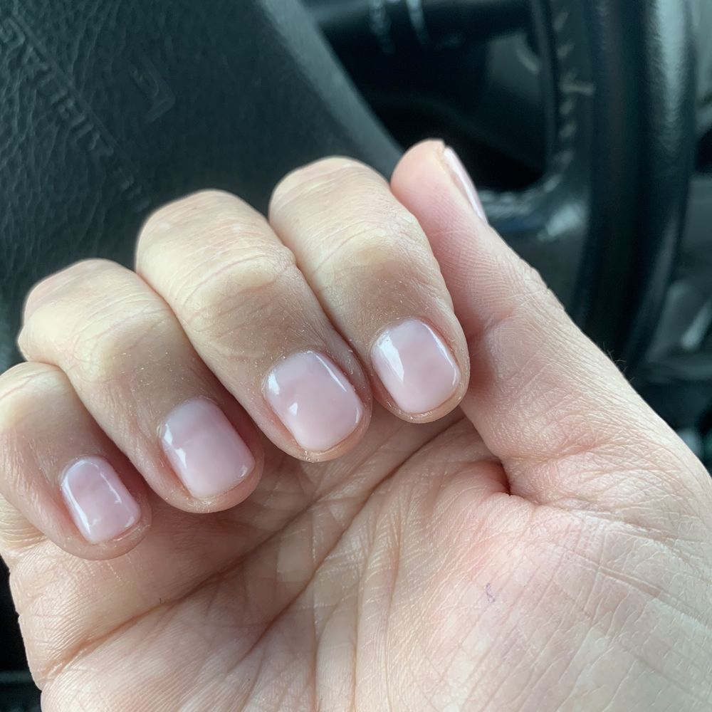 Fresh nails where you can see and feel the old polish!