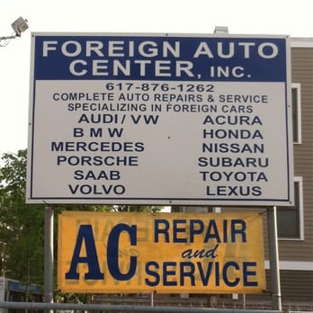 Foreign Auto Center - Auto Repair Near Me - Cambridge, Massachusetts Foreign Auto Center - Auto Repair Near Me - Cambridge, Massachusetts