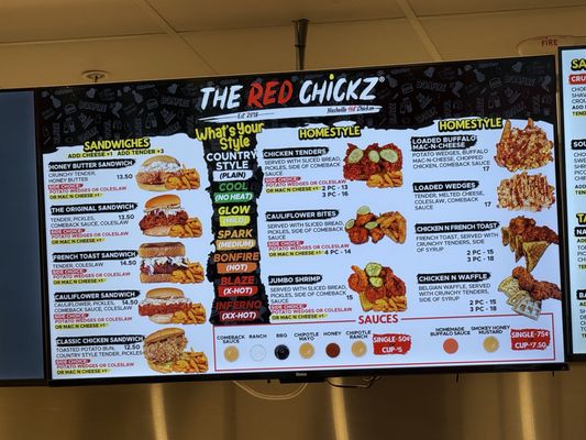 Menu photo 1 The Red Chickz Carlsbad, CA