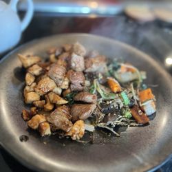 Mikado - Beef, chicken, and vegetables