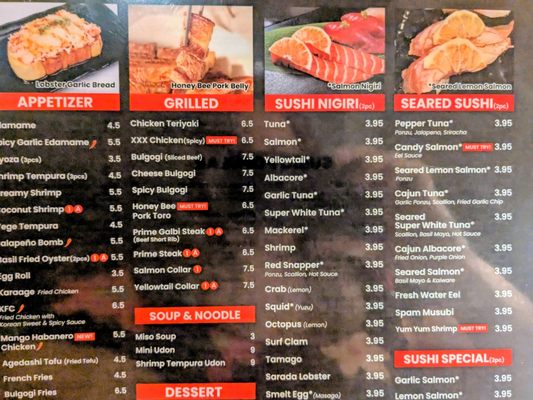 Menu photo 2 Sumo Henderson Henderson, NV