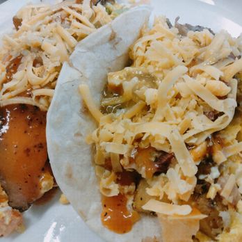 Sandy's Restaurant - Brisket tacos with the brisket from The Chuckwagon 719! - Breakfast & Brunch Near Me - Colorado Springs, Colorado Sandy's Restaurant - Brisket tacos with the brisket from The Chuckwagon 719! - Breakfast & Brunch Near Me - Colorado Springs, Colorado