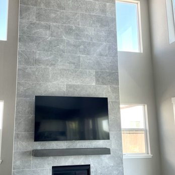 Mikhail Belov - The finished project! 21-feet by 10-feet with wrapping sides! We love it! - Tiling Near Me Mikhail Belov - The finished project! 21-feet by 10-feet with wrapping sides! We love it! - Tiling Near Me