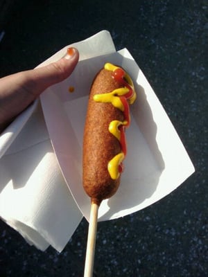 Hot Dog on a Stick by null