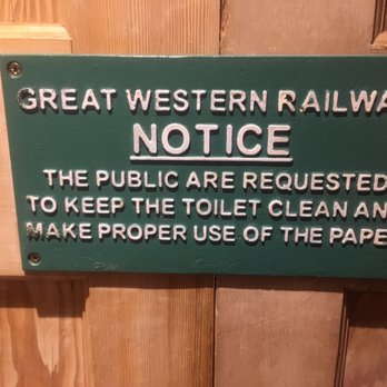 The Earlsfield - Railway notice in the lavatories - Gastropubs Near Me - London, XGL