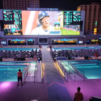 Circa - Stadium Swim in the evening! Look at all the lifeguards. Very safe. Live DJ. - Casinos Near Me - Las Vegas, Nevada Circa - Stadium Swim in the evening! Look at all the lifeguards. Very safe. Live DJ. - Casinos Near Me - Las Vegas, Nevada