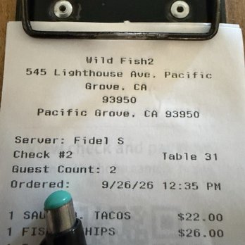 Wild Fish - Good value - Seafood Near Me - Pacific Grove, California