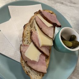 Ham and Brie tartine