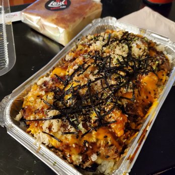 Lei'd Island Kitchen - Closeup of the spicy tuna poke bake with extra scoop of salmon - Hawaiian Near Me - Vienna, Virginia Lei'd Island Kitchen - Closeup of the spicy tuna poke bake with extra scoop of salmon - Hawaiian Near Me - Vienna, Virginia
