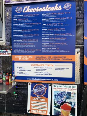 Malik's Philly's Phamous Cheesesteaks by null