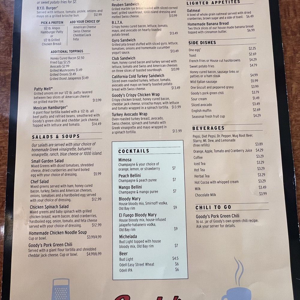 Goody's Eatery - Menu - American Near Me - Westminster, Colorado