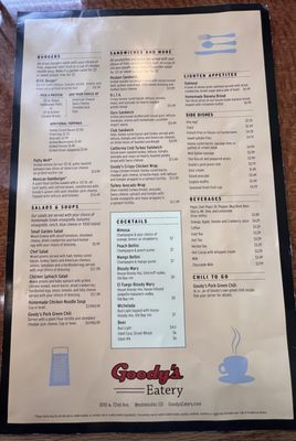 Menu photo 3 Goody's Eatery Westminster, CO