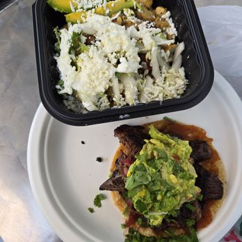 Spanglish Kitchen - Sope and a Chuleton (rib eye taco) - Mexican Near Me - Alhambra, California