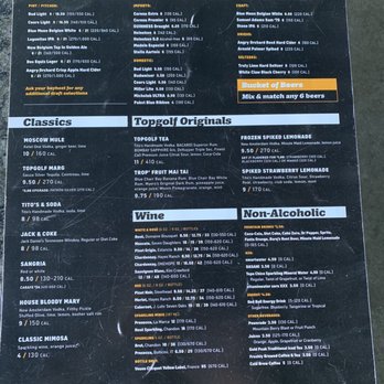Topgolf - Menu - Golf Near Me - Roseville, California Topgolf - Menu - Golf Near Me - Roseville, California