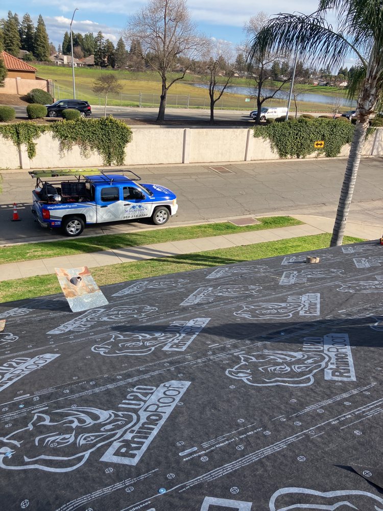 Slide of Magallon's Roofing