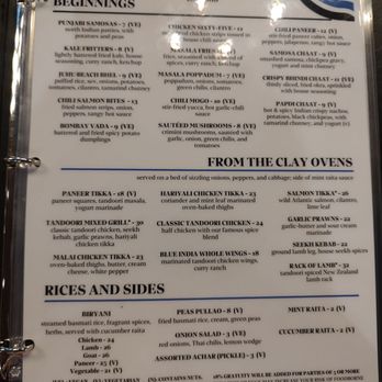 Blue India - Menu - Indian Near Me - Atlanta, Georgia
