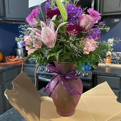 Granny's Bloomers Flowers & Gifts - Asked for something for my wife that likes purple.. can you say score!