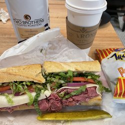 Cesaronis Cafe & Deli - Farmer Jack sub, French Toast latte