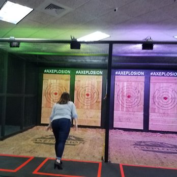 Axeplosion - Co-worker totally missed the mark. - Axe Throwing Near Me - Buffalo Grove, Illinois Axeplosion - Co-worker totally missed the mark. - Axe Throwing Near Me - Buffalo Grove, Illinois