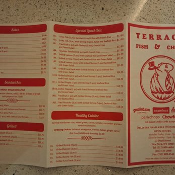 Terrace Fish & Chips - Menu (as of June 2026) - Seafood Near Me - New York, New York
