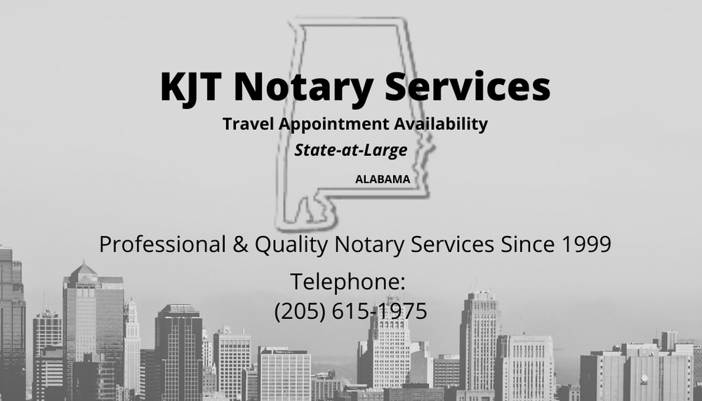 KJT NOTARY SERVICES Updated May 2024 Request a Quote Birmingham