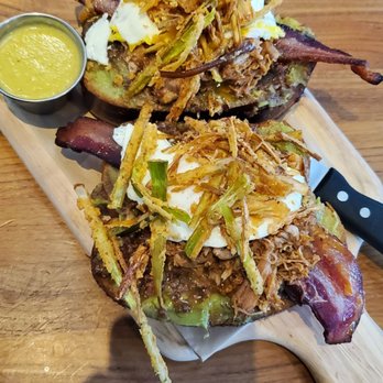 Hash Kitchen - Top view Avocado Toast - Breakfast & Brunch Near Me - Scottsdale, Arizona