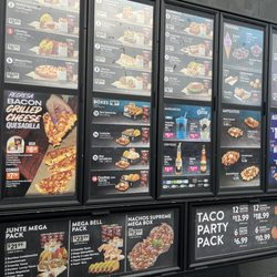 Taco Bell - Drive thru menu