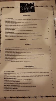 Menu photo 3 The Black Sheep San Angelo, TX Menu photo 3 The Black Sheep San Angelo, TX
