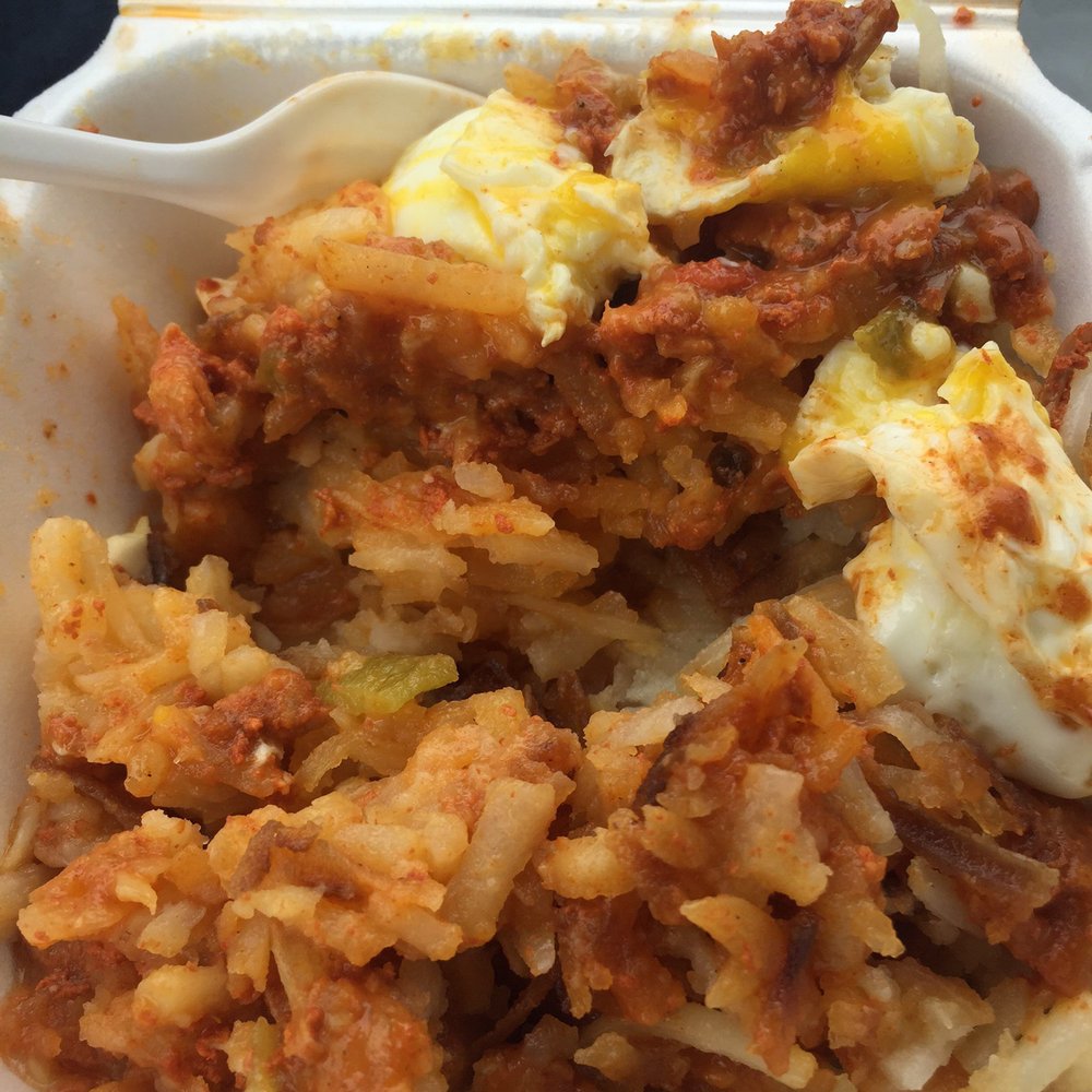 Weck's - Pork Carne Adovada - barely any meat - Breakfast & Brunch Near Me - Albuquerque, New Mexico Weck's - Pork Carne Adovada - barely any meat - Breakfast & Brunch Near Me - Albuquerque, New Mexico