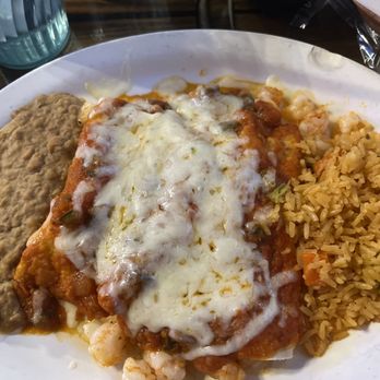 El Refu - Shrimp enchiladas - Mexican Near Me - Houston, Texas El Refu - Shrimp enchiladas - Mexican Near Me - Houston, Texas