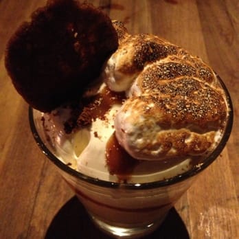 Manhattan Beach Post - Egg nog soft serve, bourbon caramel, gingersnap, toasted marshmallow - New American Near Me - Manhattan Beach, California