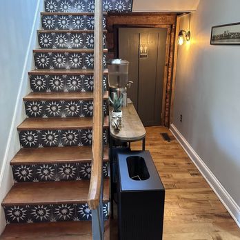 Sugar & Bean Cafe - Stairs & bathroom - Cafes Near Me - Bridgewater, Virginia Sugar & Bean Cafe - Stairs & bathroom - Cafes Near Me - Bridgewater, Virginia