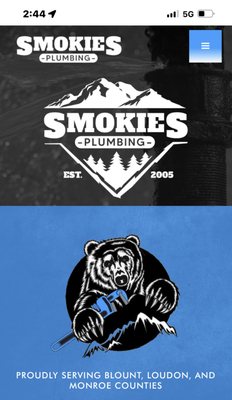 Smokies Plumbing Logo