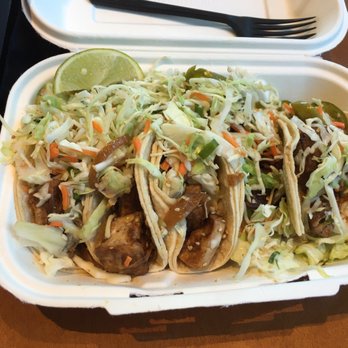 Marination - Tofu Tacos Couldn't wait to take the pic. Took a bite - Asian Fusion Near Me - Seattle, Washington Marination - Tofu Tacos Couldn't wait to take the pic. Took a bite - Asian Fusion Near Me - Seattle, Washington